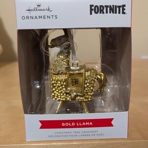 Fortnite Gold Llama Ornament by Hallmark